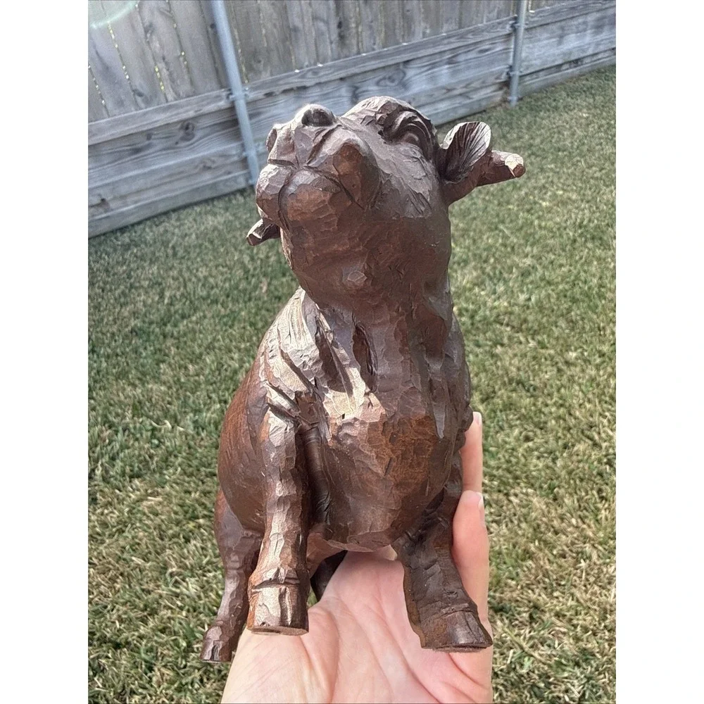 RED MILL BULL FIGURINE VERY DETAILED & SIGNED- MUST SEE